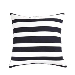 ANS Black & White Set of 5 Striped Square Cushion Covers image 2