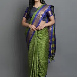 yourwish Woven Design Zari Art Silk Garad Saree-image-2