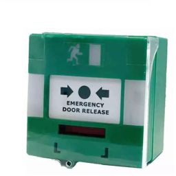 RS PRO Green Emergency exit unlocking box, Button Operated, Resettable, 85 x 85 x 42 mm, Mains-Powered Model No 1924550 image 3