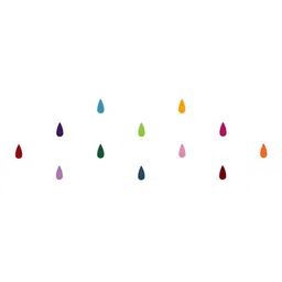 Comet Busters 12 Pcs Reusable Designer Bindis - Multicoloured image 2