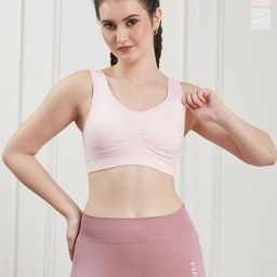 SECRETS BY ZEROKAATA Pack of 2 Assorted Solid Lightly Padded Sports Bra For Women-23