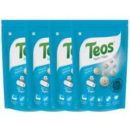Teos Nutri Pops Roasted Makhana Snacks Salt and Pepper 4 x 70 g-11