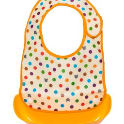 Adore XOXO Baby Feeding Bib With Spill Catcher - Orange-20