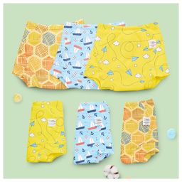 SuperBottoms Padded Underwear for 1-2Y Babies | Potty Training Pants for Mess-Free Diaper-Free Time | Explorer | Pack of 6-23