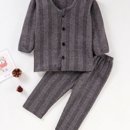 Tiny Bugs Full Sleeves Thermal Set - Brown-image-87