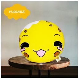 GoldenHub Cloudy Smiley Soft Toy Cushion Yellow - Height 25 cm-24