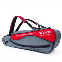 JASPO WOKE Exceed Badminton Kit Bag, Double Zipper, Spacious Badminton Equipment Bag, Adjustable Strap, Multiple Compartments (Exceed-925)-image-45