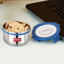 HAZEL Stainless Steel Storage Containers for Kitchen, Air Tight & Leak Proof, 525 ml, Tiffin Box, Silver-image-23