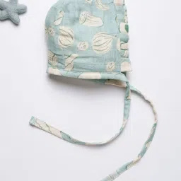 Cocoon Care 100% Bamboo Muslin Woven Vegetables Designed Cap - 35 Cm - Green-picture-20