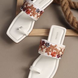 Anouk Women Embroidered One Toe Flats-picture-7