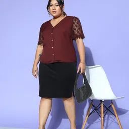 CURVE BY KASSUALLY Plus Size Top-image-36
