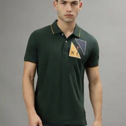 Iconic Men Colourblocked Regular Fit Cotton T-shirt-image-40