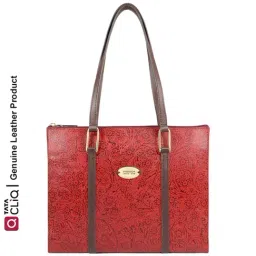 Hidesign Fuschia 02 Sb Red Textured Medium Tote Handbag-image-30