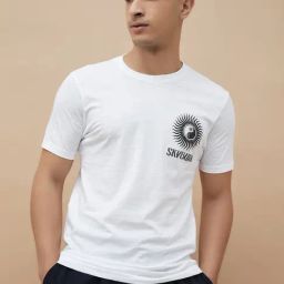 Forca By Lifestyle White Cotton Regular Fit Printed T-Shirt-picture-14