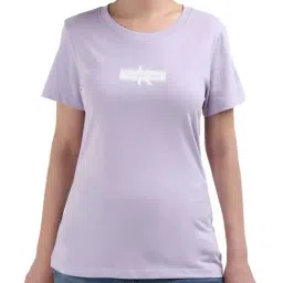 CALVIN KLEIN Purple Cotton T-Shirt-image-76