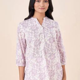 Akkriti by Pantaloons Lilac Printed Tunic-image-43