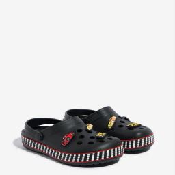 Yellow by Westside Black Applique-Detailed Perforated Clogs-image-66