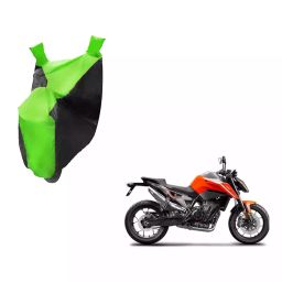 Auto Pearl Waterproof Two Wheeler Cover For KTM 790 Duke (Green & Black)-image-20