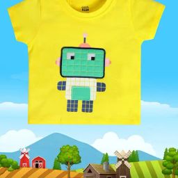 MINIKLUB Kids Yellow Printed T-Shirt-image-38