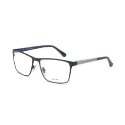 Police VPL958K56696FR Blue Rectangular Eye Frames For Men-picture-43