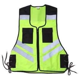 Evion Medium Size Green Reflective Safety Jacket, ES-34155-image-48