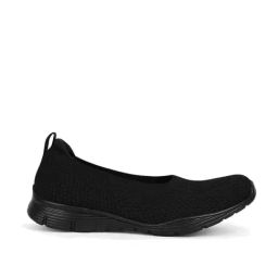 Skechers Womens SEAGER Black Casual Slip On Shoe-image-31
