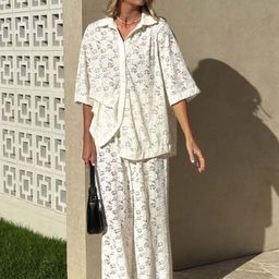 bebe Self Design Shirt With Trousers Co-Ords-picture-29