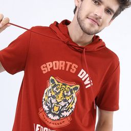 HIGHLANDER Men Hooded Slim Fit T-shirt-picture-0