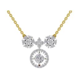 Sparkles Lab Grown Diamond 14k (585) Yellow Gold Pendant for Women-image-19