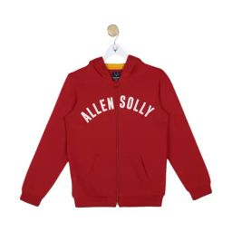 Allen Solly Junior Red Logo Pattern Hoodie-picture-15