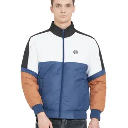 Duke Navy & White Colour-Block Jacket-picture-11