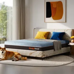 Sleepyhead Laxe Grey Latex with BodyIQ Orthopedic Memory Foam King Size Mattress (78x72x5 Inch)-picture-31