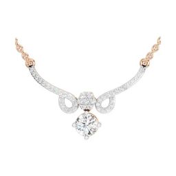 Sparkles Lab Grown Diamond 14k (585) Rose Gold Necklace for Women-image-60
