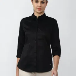Van Heusen Black Cotton Regular Fit Shirt-image-63