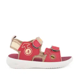 Campus Kids Beige & Rust Floater Sandals-image-70