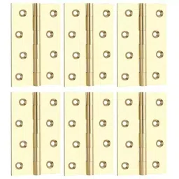 Screw Tight B170108PB-6 4 inch Brass Butt Hinge (Pack of 6)-image-46