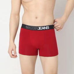 Underjeans By Spykar Assorted Cotton Regular Fit Trunks - Set Of 2-picture-5