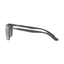 Ray-Ban Silver Polarized Rectangular Sunglasses for Men image 5