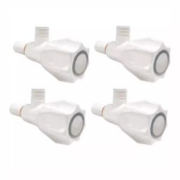 GENERIC Angle Valve Plastic Chrome Finish White, FG2349 (Pack of 4)-16