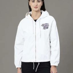 Red Tape Off White Regular Fit Printed Jacket-29