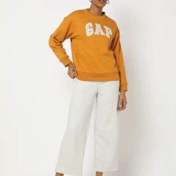 GAP Yellow Regular Fit Embroidered Sweatshirt-image-42