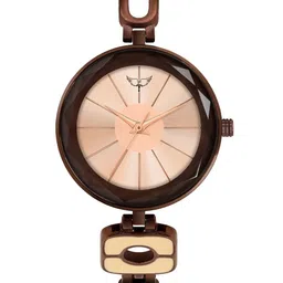 WHITE BIRD Women Brass Dial & Bracelet Style Straps Analogue Watch JK-124 Brown D Rose-picture-24