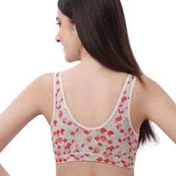 Soie Multicolor Printed Medium Coverage Lounge Bra With Removable Cups image 2