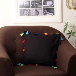 Lushomes Black Square Cushion Covers-10