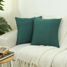 House This Herringbone Green Cotton Cushion Covers - Set of 2-image-70