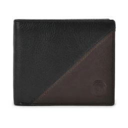 Woodland Black Textured Leather Small Wallet-image-94