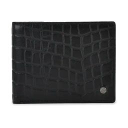 Woodland Black Animal Effect Leather Small Wallet-18