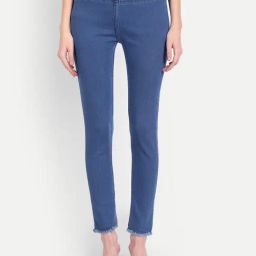 Angelfab Blue Cotton Regular Fit Jeggings-image-62