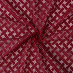 Hosta Homes Polyester Net Criss Cross Design 5 ft. Window Curtain 1 pc. image 5