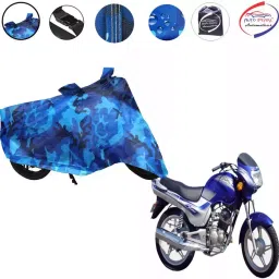 Auto Pearl Polyester Waterproof Two Wheeler Cover for TVS Victor GLX,(Ocean Blue)-image-83